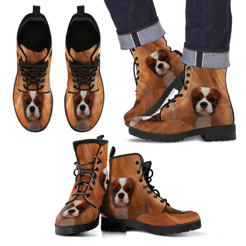 Cavalier King Charles Spaniel Print Boots For Men