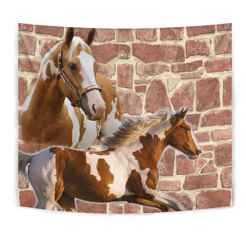 American Paint Horse Print Tapestry