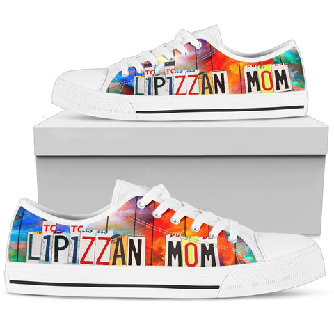 Lipizzan Mom Print Low Top Canvas Shoes for Women