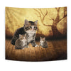 Siberian Cat Print Tapestry