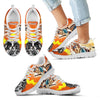 Japanese Chin Halloween Print Running Shoes For Kids