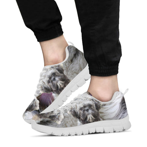 Shihpoo Puppy Print Running Shoes