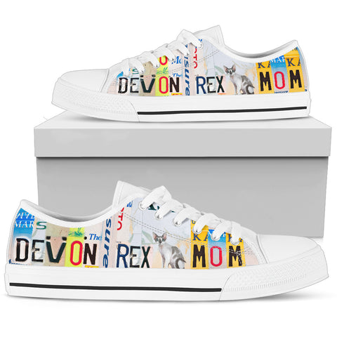 Women's Low Top Canvas Shoes For Devon Rex Mom
