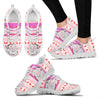 Gloucestershire Old Spots Pig Print Christmas Running Shoes For Women