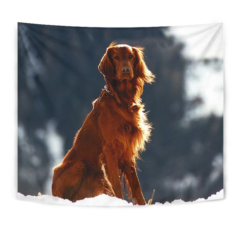 Lovely Irish Setter Dog Print Tapestry