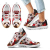 Dandie Dinmont Terrier Halloween Print Sneakers For Kids