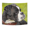 Boxer Dog Dotted Art Print Tapestry