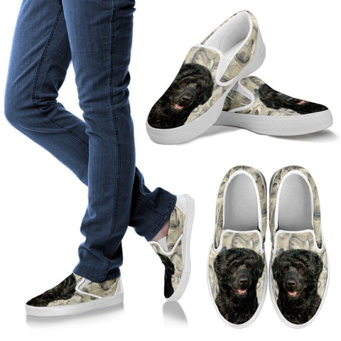 Portuguese Water Dog Print Slip Ons For WomenExpress Shipping