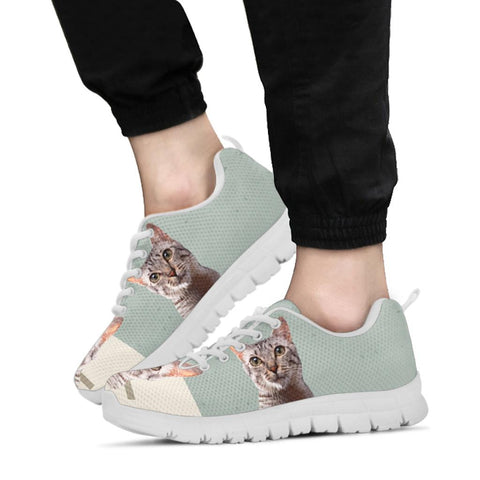 California Spangled Cat Print Sneakers