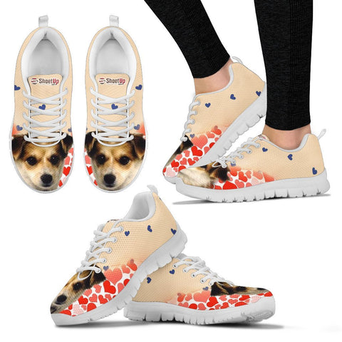 Customized Dog Print Running Shoes For Women Design By Sandy HunterExpress Shipping