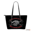 Don't Give Up The Right Small Leather Tote Bag