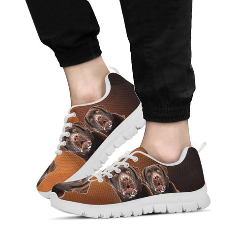 Chocolate Labrador Print Running Shoes