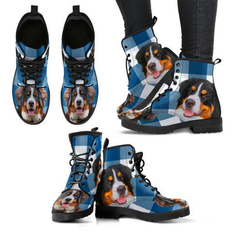 New Bernese Mountain Dog Print Boots For Women