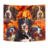 Bernese Mountain Dog Print Tapestry