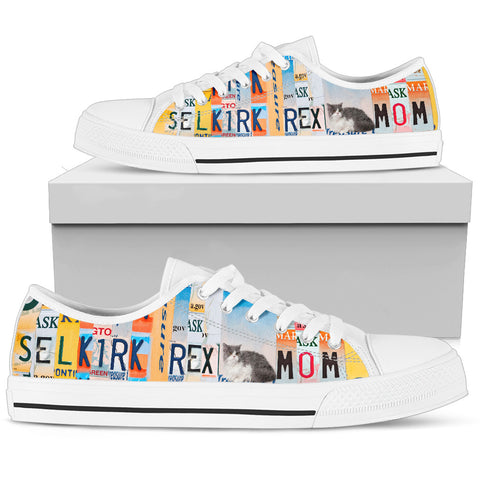 Women's Low Top Canvas Shoes For Selkirk Rex Mom