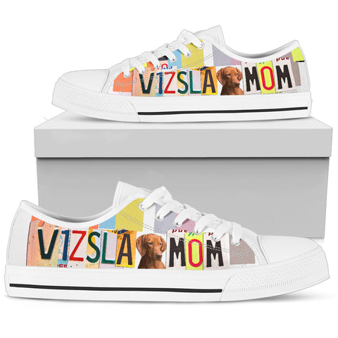 Vizsla Mom Print Low Top Canvas Shoes for Women
