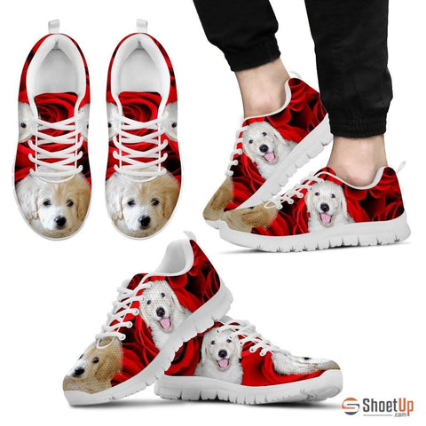 White labradoodle Running Shoe For Men