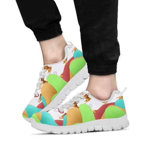 Finnish Spitz Dog Print Sneakers