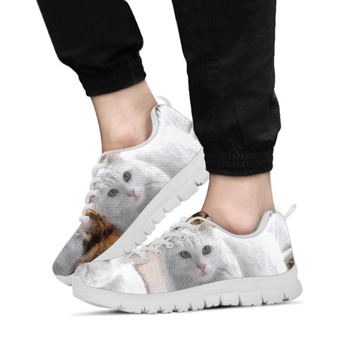 Turkish Angora Cat Print Running Shoes- Limited Edition