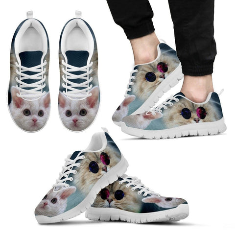 Cute Selkirk Rex Cat Print Running Shoe For Men