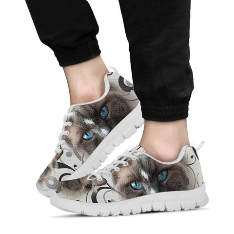 Ragdoll Cat On Designer Print Running Shoes