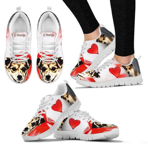 Cartoonize Dog Print Running Shoes For Women Design By Sandy HunterExpress Shipping