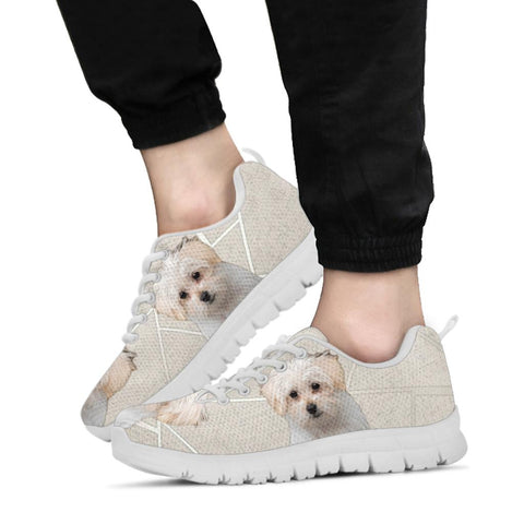 Maltese Dog Print Running Shoes