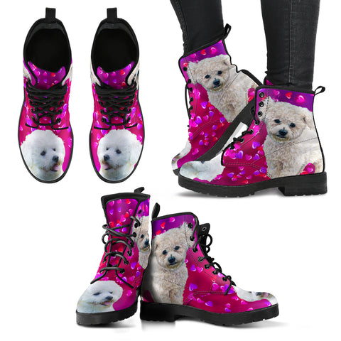 Valentine's Day SpecialBichon Fries Dog Print Boots For Women