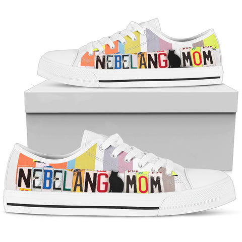 Nebelung Mom Print Low Top Canvas Shoes for Women