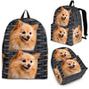 Pomeranian Dog Print BackpackExpress Shipping