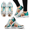 Yorkshire Terrier On Deep Skyblue Print Running Shoes For Women
