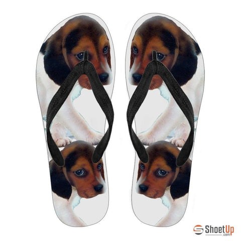 Beagle Puppy Flip Flops For Women