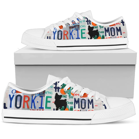 Yorkshire Terrier(Yorkie) Print Low Top Canvas Shoes for Women