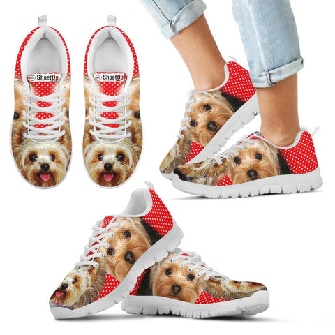 Yorkshire Terrier Print Running Shoes For Kids