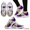 Coton De Tulear Dog (White/Black) Running Shoes For Women