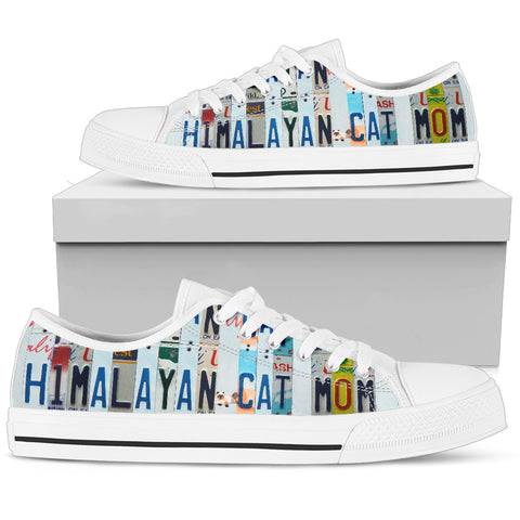 Himalayan Cat Print Low Top Canvas Shoes For Women