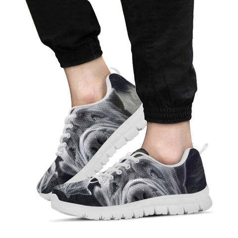 Neapolitan Mastiff On Black Print Running Shoes