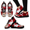 Valentine's Day Cute Chihuahua Dog On Red Print Running Shoes For Women