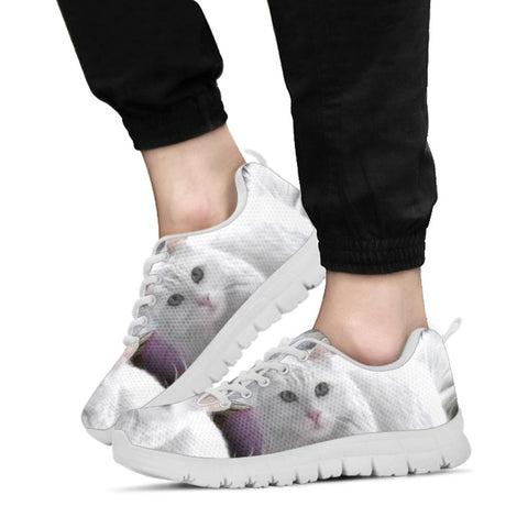 Turkish Angora Cat Print Running Shoes- Perfect Gift For Cat Lovers