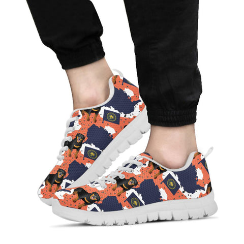 [AI Generated] Rottweiler From Washington Patterns Print Sneakers