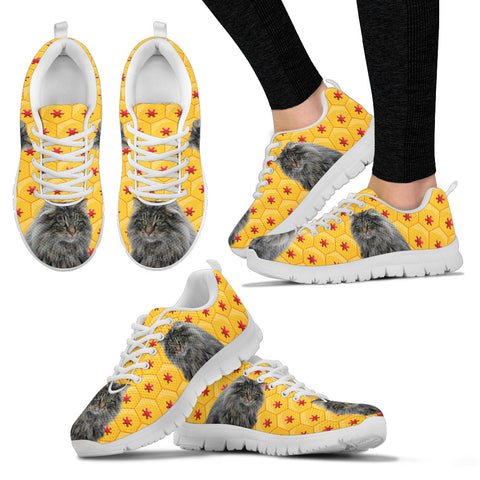 Norwegian Forest Cat Print Christmas Running Shoes For Women