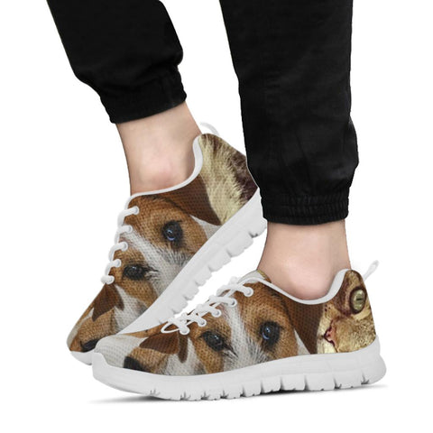 Cute Parson Russell Terrier Print Running Shoes