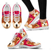 Valentine's Day SpecialAkita Dog Print Running Shoes For Women