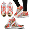 Labradoodle With Bow Tie Print Running Shoes For Women