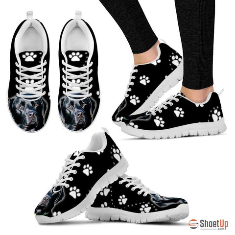 Black LabradorDog Running Shoes For Women
