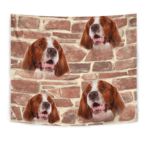 Irish Red and White Setter Print Tapestry