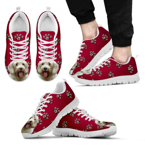 Petit Basset Griffon Vendeen Dog Print (White/Black) Running Shoes For Men Express Shipping