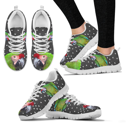 Military Macaw Parrot Print Christmas Running Shoes For Women