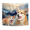 Cute Pembroke Welsh Corgi Print Tapestry