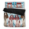 English Springer Spaniel Heart Print Bedding Set